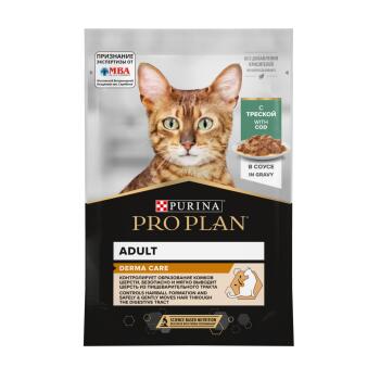 Pro Plan Nutrisavour "Elegant" влажный корм для кошек с чувствительной кожей с треской в соусе 85 г
