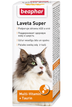Beaphar "Laveta Super" витамины для поддержания здоровой кожи и шерсти 50 мл