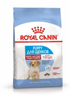 Royal Canin Medium Puppy сухой рацион для щенков средних пород до 12 месяцев 3 кг