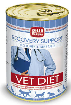 Solid Natura VET Recovery Support влажный диетический корм для собак и кошек 340 г