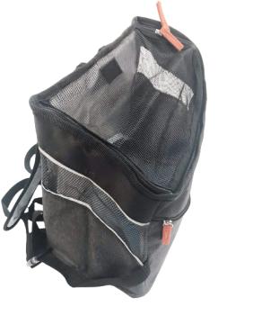 DUVO+ рюкзак-переноска для животных до 6кг, "Backpack Sporty", черный, 32.5x31х19 см