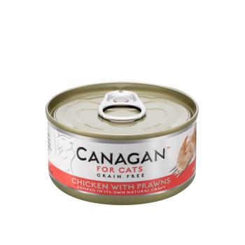 Canagan полнорационный влажный корм для кошек с цыпленком и креветками 75 г