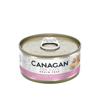 Canagan полнорационный влажный корм для кошек с цыпленком и ветчиной 75 г
