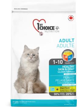 1st CHOICE Healthy Skin & Coat сухой корм для здоровья кожи и шерсти взрослых кошек 2,72 кг