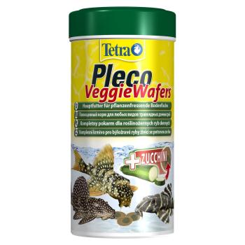 Tetra Pleco Veggie Wafers корм-пластинки с добавлением цуккини для донных рыб 250 мл
