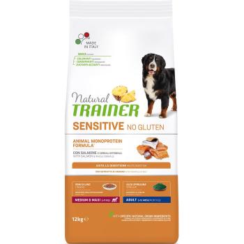 Natural Trainer Sensitive No Gluten Medium&Maxi Adult сухой корм без глютена с лососем для взрослых собак средних и крупных пород 12 кг