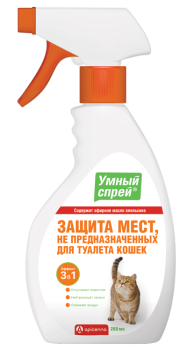 Api-San "Умный спрей" защита мест не предназначенных для туалета кошек 200 мл