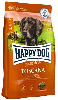 Happy Dog Sensible Toscana полнорационный сухой корм для взрослых собак с уткой и лососем 12,5 кг