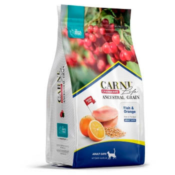 CARNI Life Adult сухой корм для кошек с рыбой, апельсином и клюквой 1,5 кг