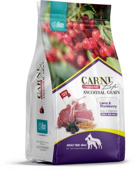 CARNI Life Medium Maxi сухой корм для взрослых собак средних и крупных пород с ягненком, ежевикой и клюквой 2,5 кг