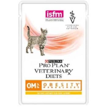 Pro Plan Veterinary Diets OM диетический рацион для взрослых кошек при ожирении с курицей 85 г