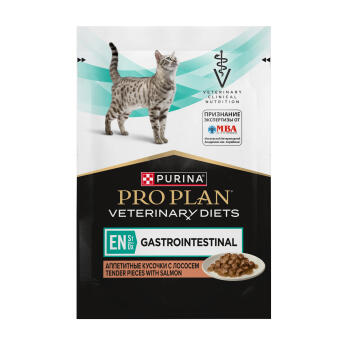 Pro Plan Veterinary Diets EN Gastrointestinal диетический корм для кошек при расстройствах пищеварения с лососем 85 г