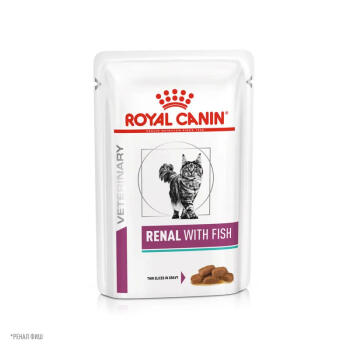 Royal Canin Renal with Fish лечебный влажный корм для кошек для поддержания функции почек с рыбой 85 гр