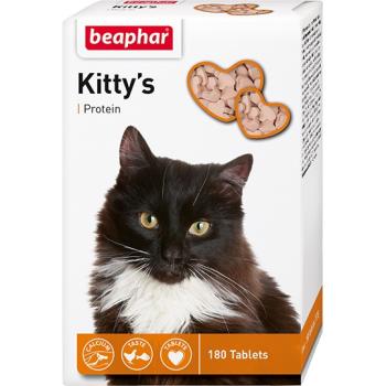 Beaphar Kitty`s+Protein витаминизированное лакомство для кошек с протеином 75 таб.