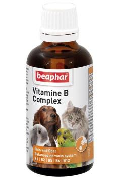 Beaphar `Vitamine-B-Komplex` комплекс витаминов группы В для кошек, собак, птиц 50 мл